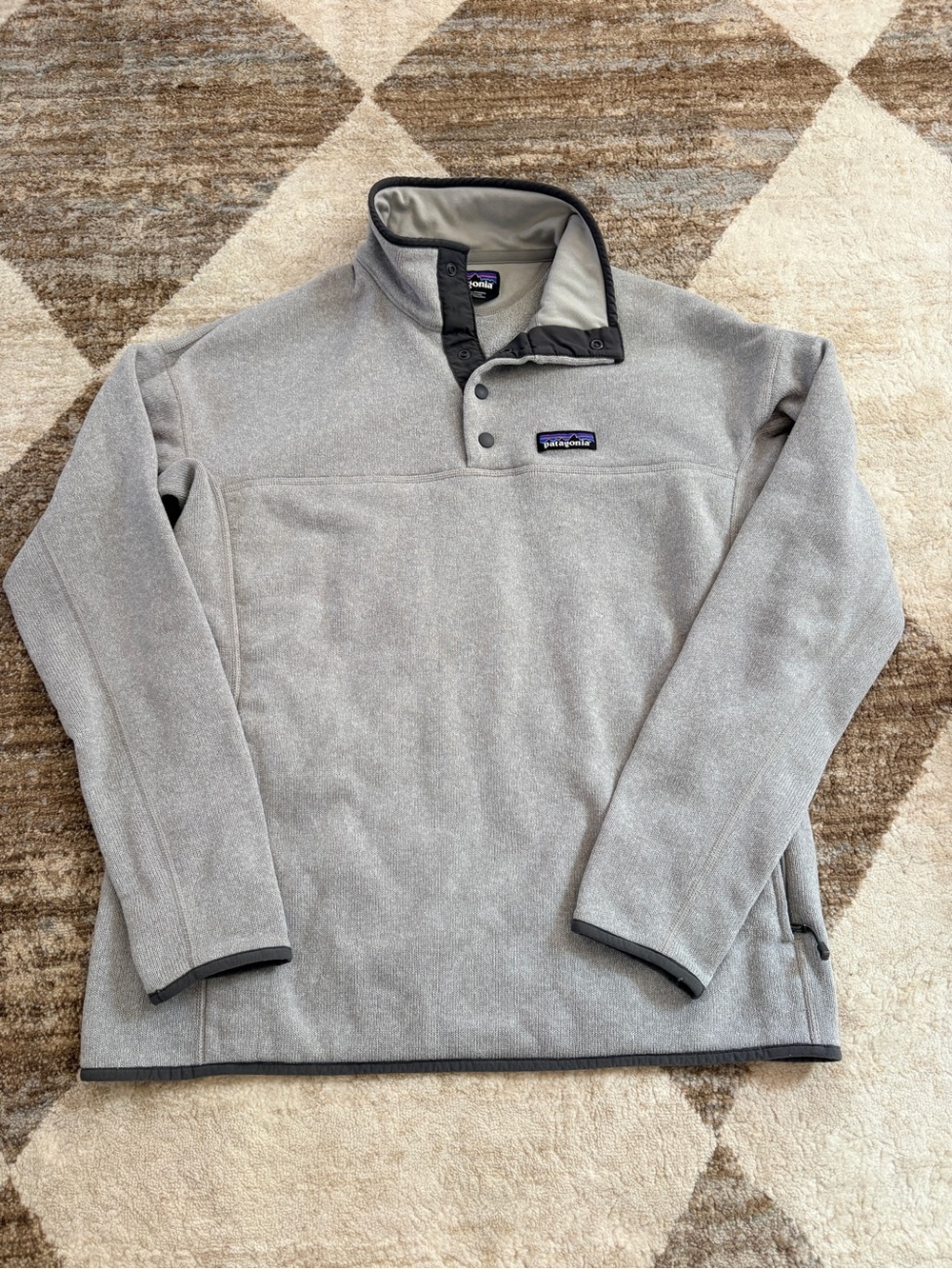 Patagonia Gray Snap-T Fleece Pullover